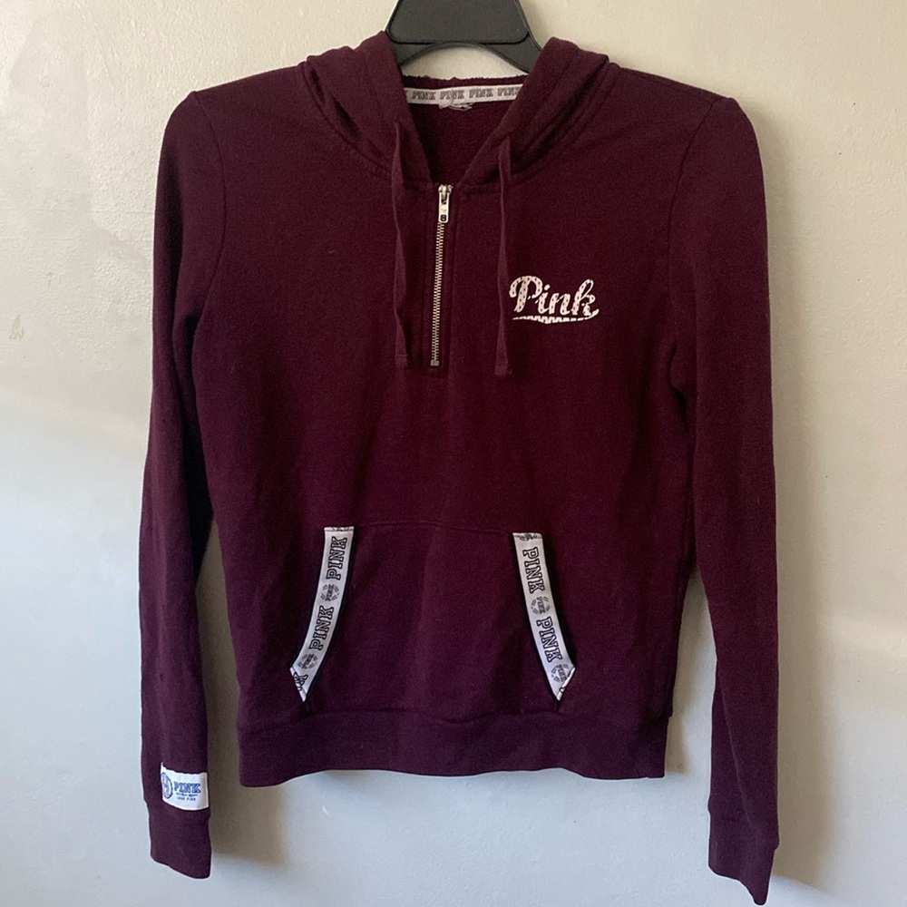 PINK Half-zip Hoodie